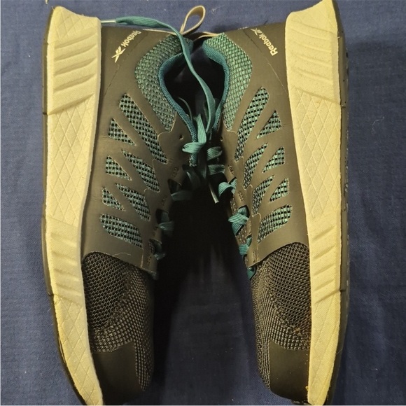 FUSION FLEXWEAVE WORK RB314 Comp Toe Athletic Work Shoe Teal Black Size 9W Wide - Picture 4 of 8